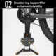 Soporte plegable para bicicleta resistente y ajustable, estable - imagen 2