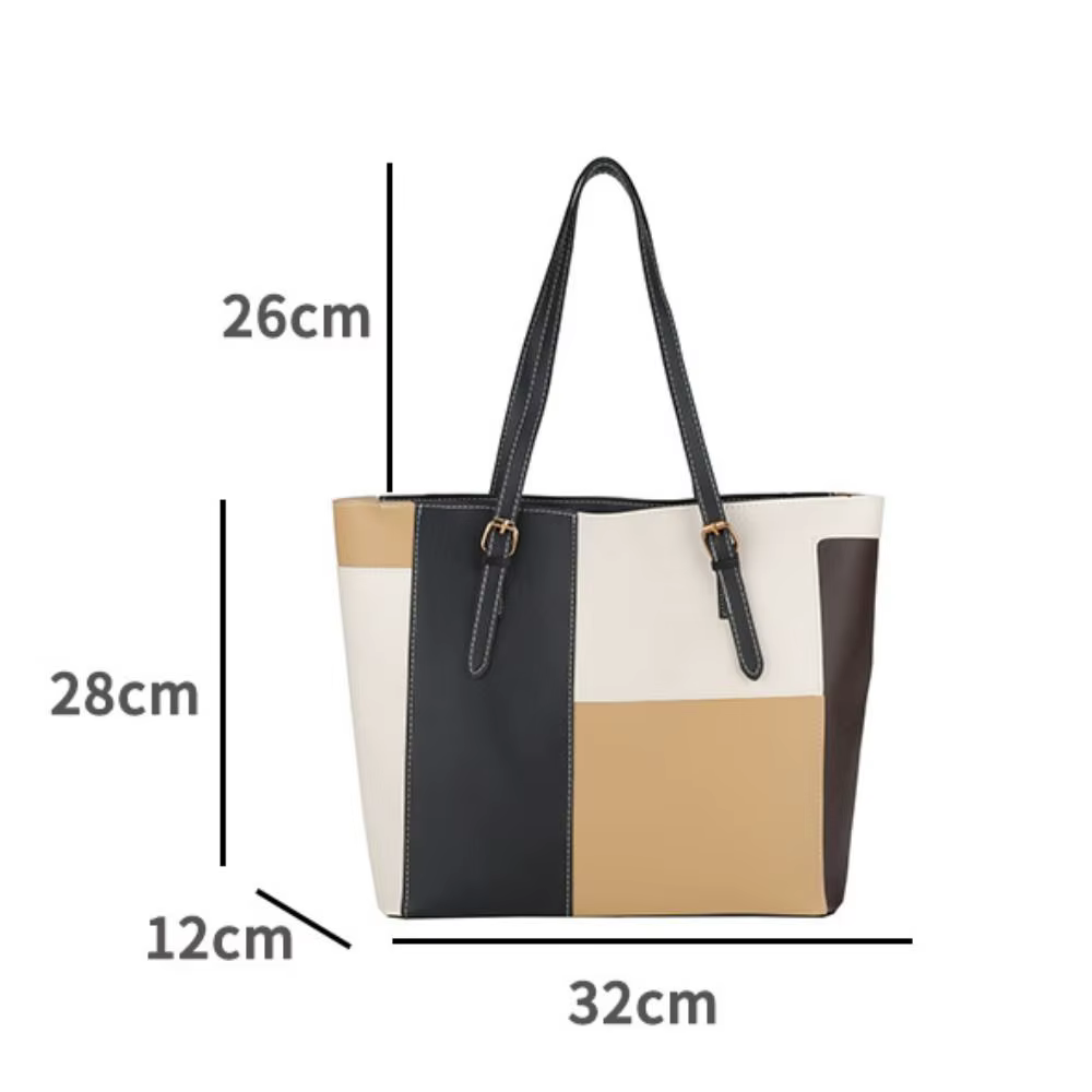 Bolso de mano coreano color contrastante