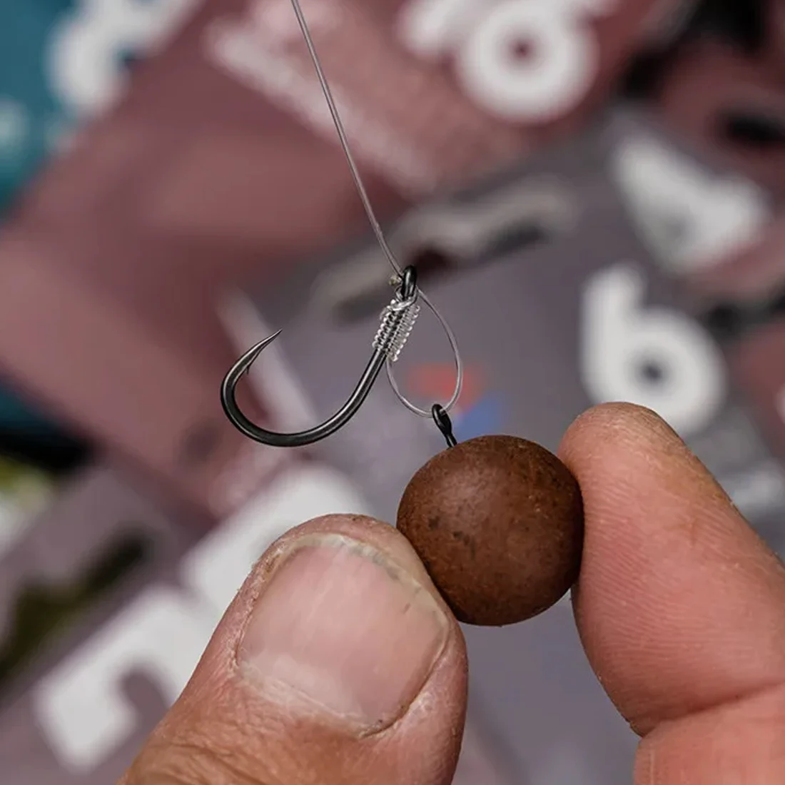 Anzuelo Boilie FishTrip – Punto curvo vástago ancho para carpa - imagen 5
