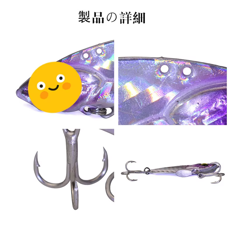 Señuelos VIB metálicos – Crankbait wobbler para trucha, lubina y perca - imagen 5