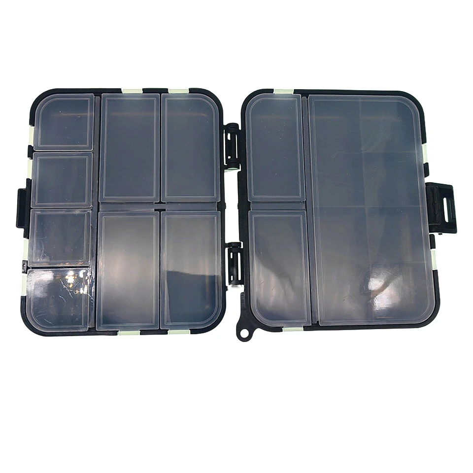 caja de aparejos pesca voladores con compartimentos accesorios