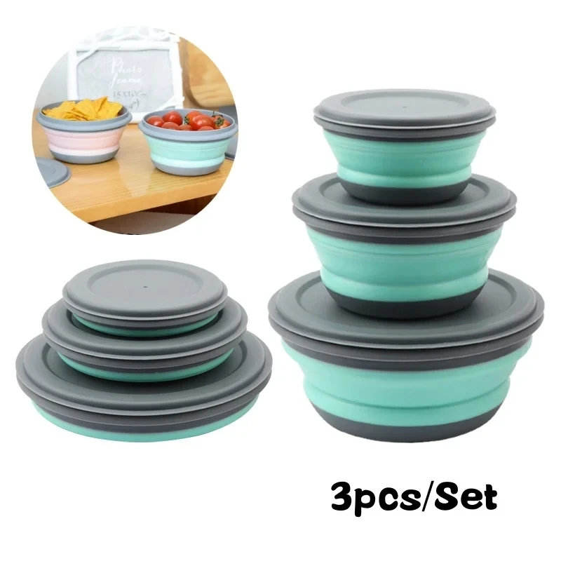Cuencos Plegables de Silicona para el Pescador