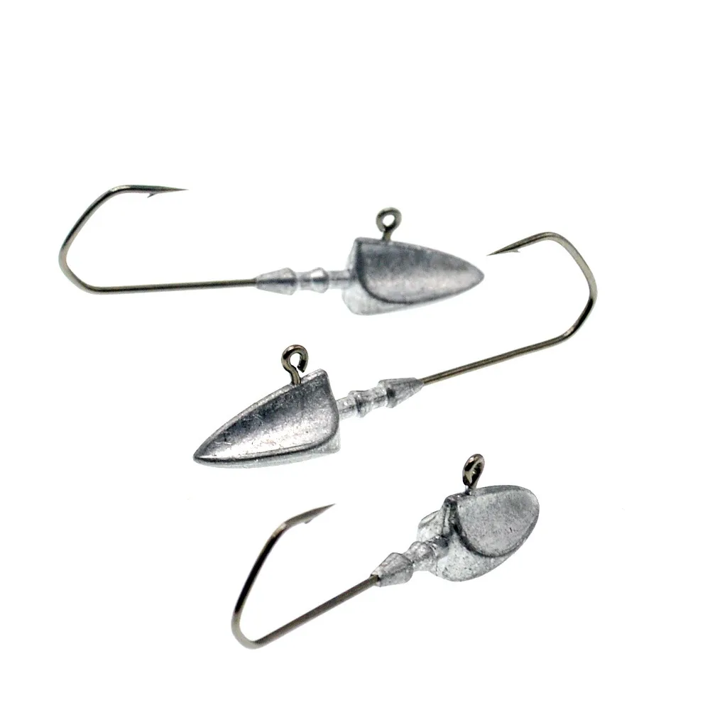 Anzuelos Jig Head con púas para vinilo tipo barco - imagen 2