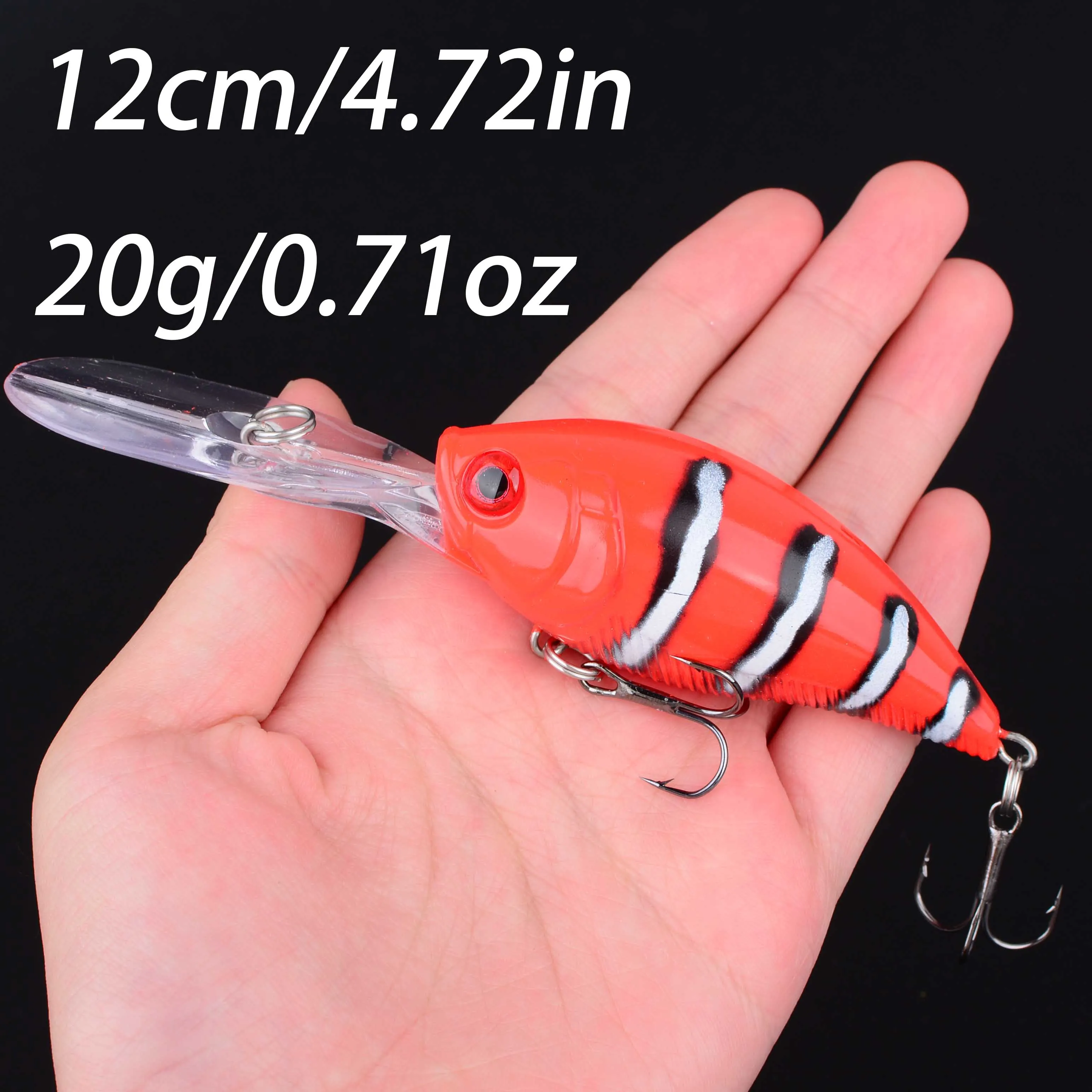 Crankbait wobbler duro para lucio y carpa, cebo artificial robusto