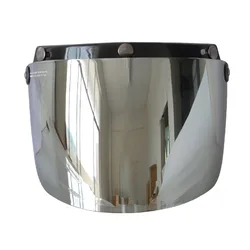Visera de casco con protector contra el viento, cara completa