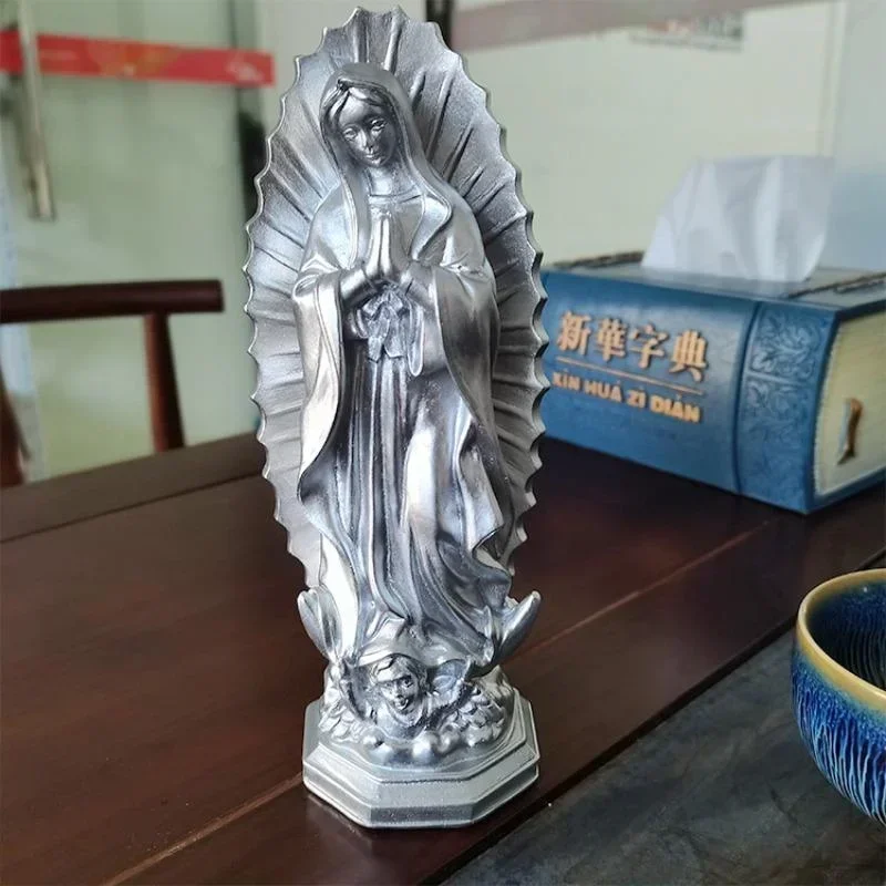 Figuras resina Virgen María mexicana para decoración hogar 2026 - imagen 4