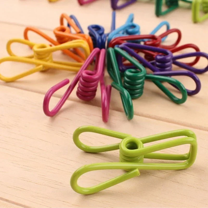 Pinzas PVC recubiertas metálicas para sujetar cebo y bolsas - imagen 2