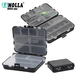 Caja de pesca portátil doble cara para anzuelos y señuelos
