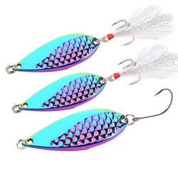Crankbait con lentejuelas y cuchara metálica 30-50 g