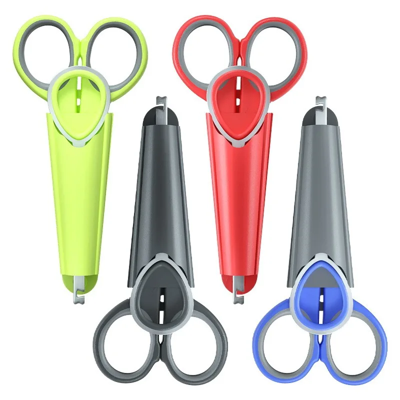 Tijeras de pesca multifuncionales de acero inoxidable con extractor de anzuelos integrado