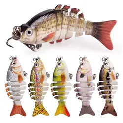Hanlin Kunstaas Swimbait articulado 5 cm 2,5 g 6 segmentos para bass