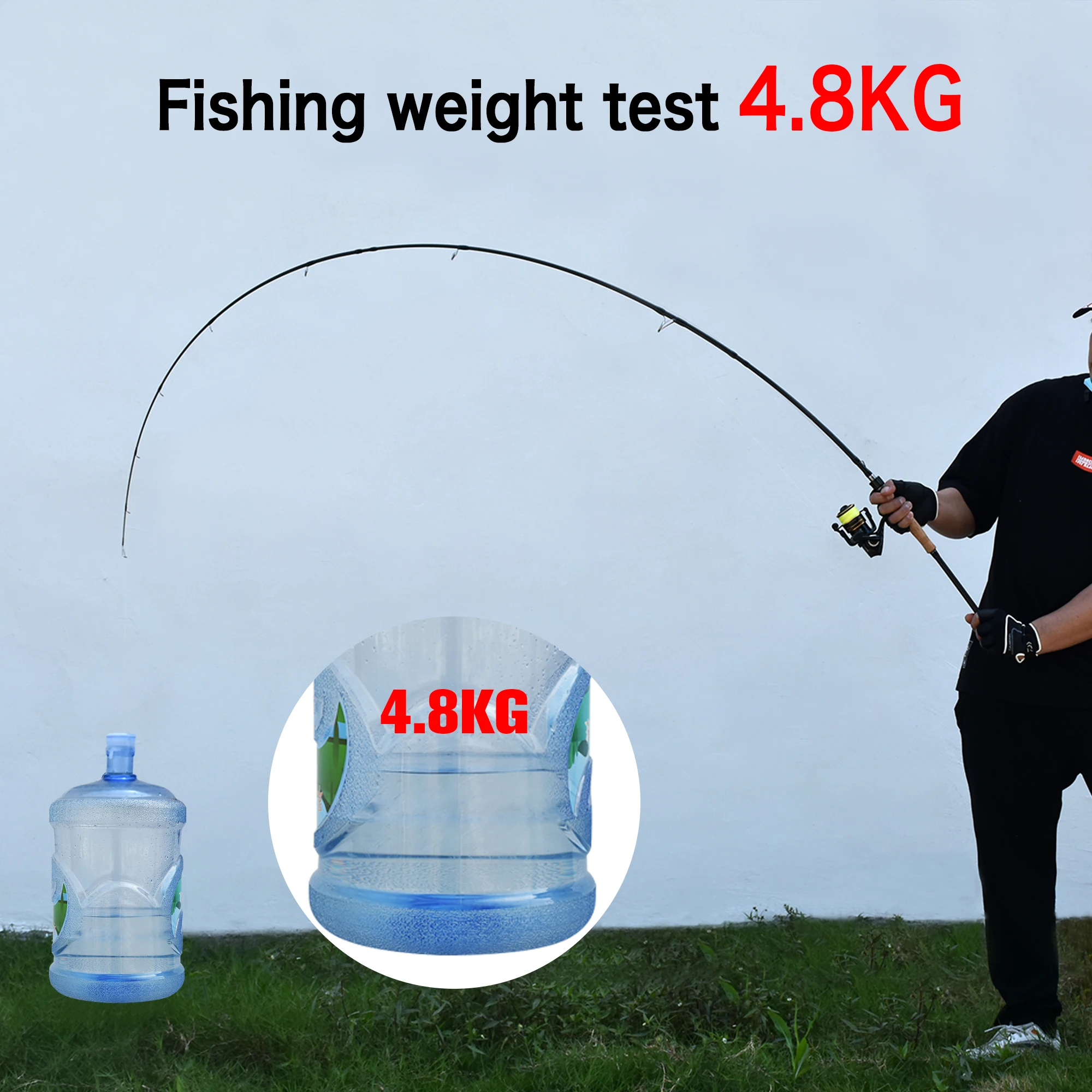 BIUTIFU Caña Baitcasting Fuji T800 Carbono ML/M/MH/H Señuelo 5-80g - imagen 3