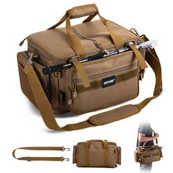 Goture Bolsa impermeable de pesca con soporte para cañas