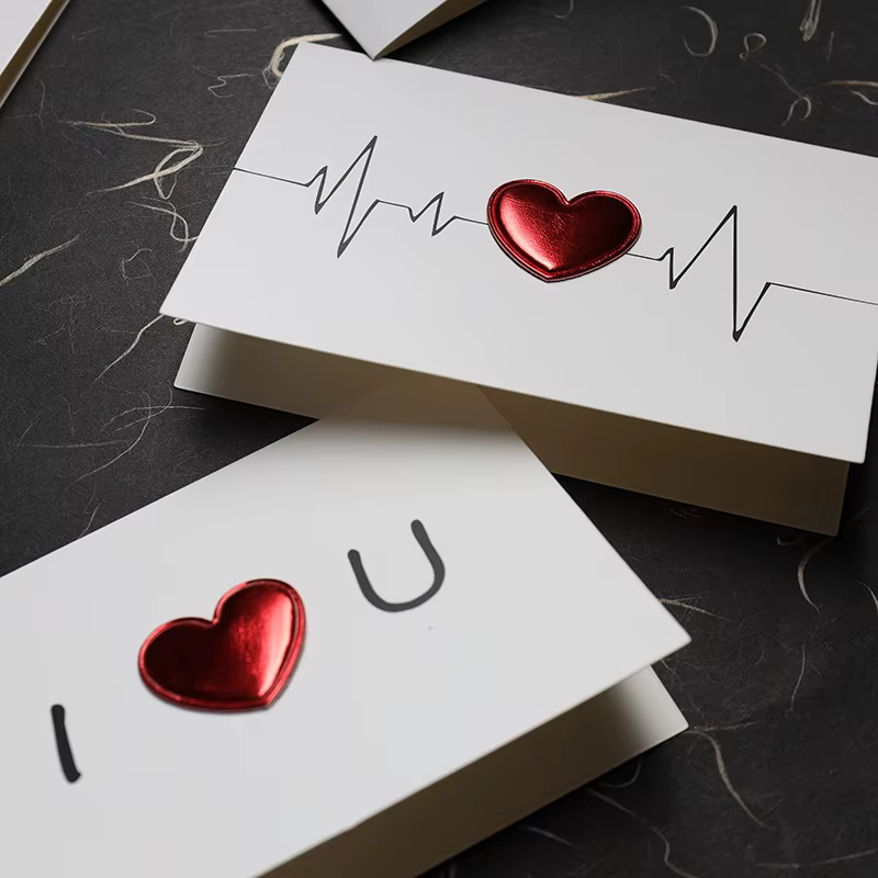 Tarjeta de San Valentín diseño clásico