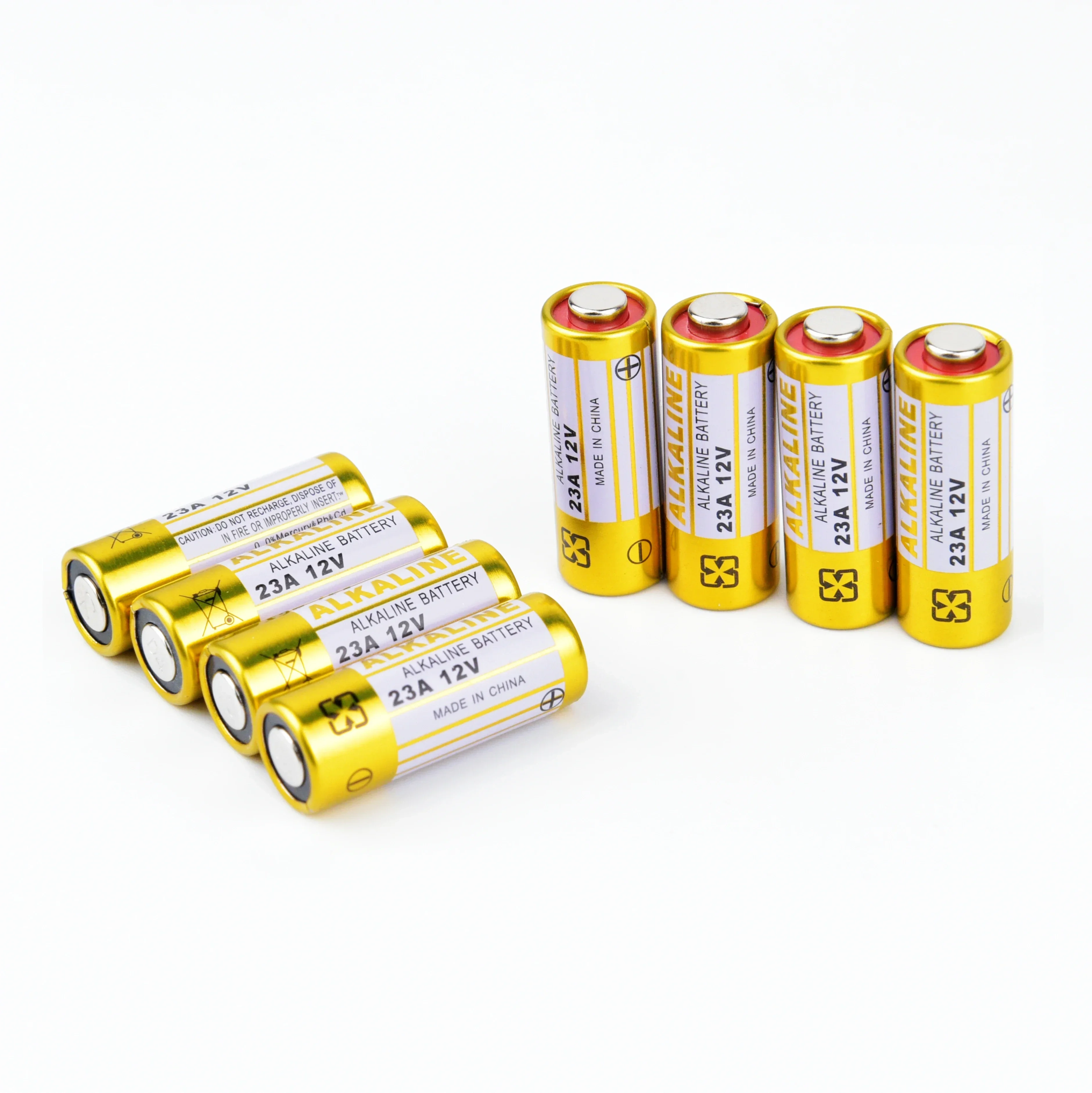 Empaque y presentación del pack de baterías A23 12V