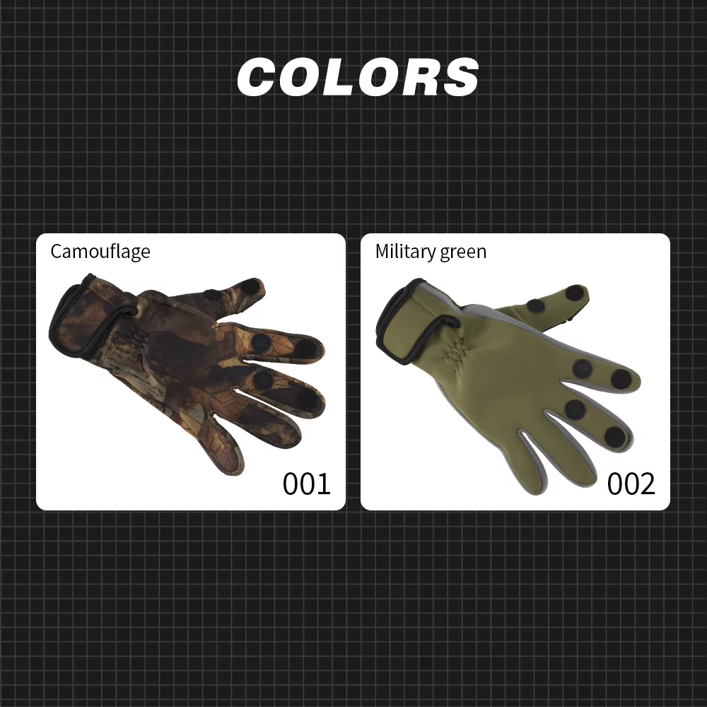 Guantes Tácticos Neopreno Dos Dedos – Protección PU para Pesca - imagen 5