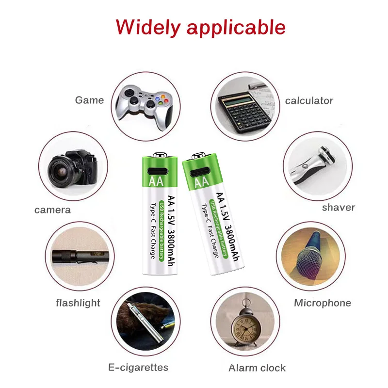 Batería recargable de litio USB-C para control remoto, carga rápida - imagen 4