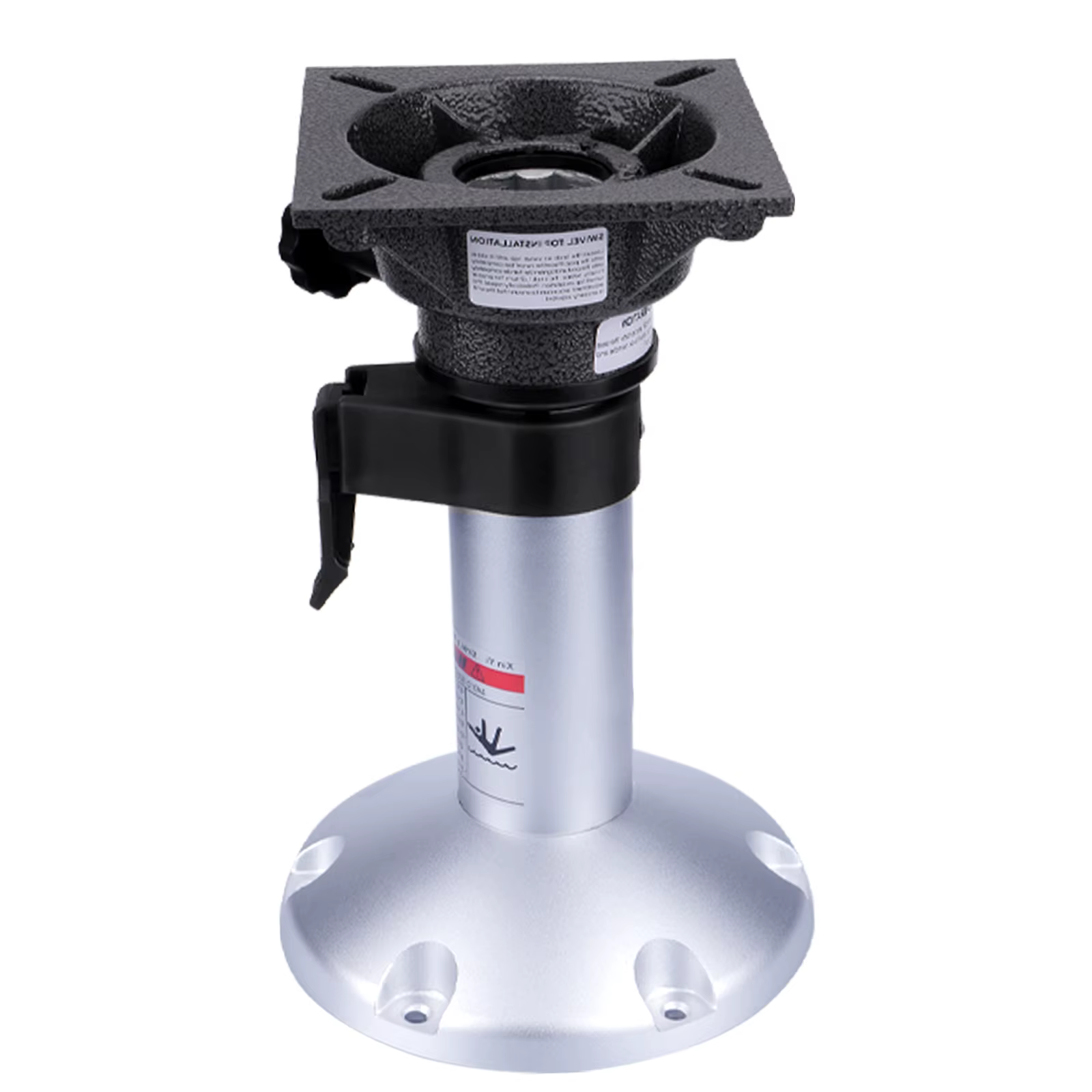 Soporte pedestal asiento barco aleación aluminio ajuste manual marino