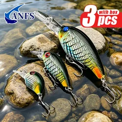 Señuelos crankbait y minnow realistas ANFS para agua dulce y salada