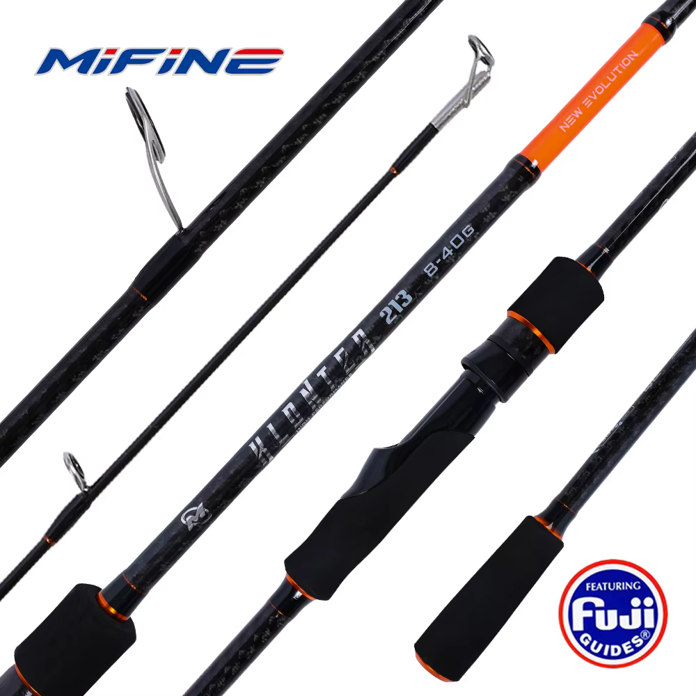 Caña Spinning Mifine Hlonter 8-40g MH – Puntas huecas y anillas Fuji - imagen 2