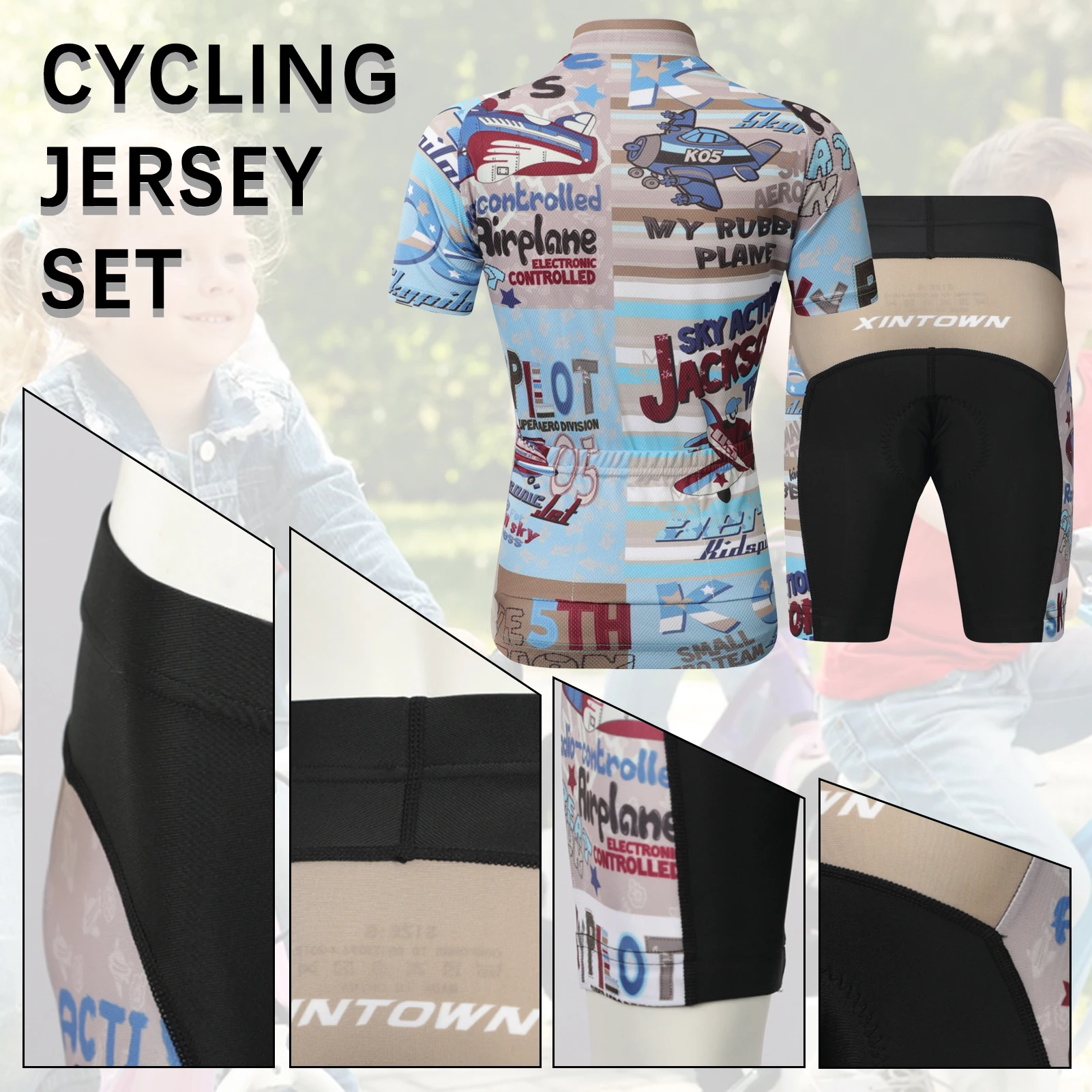 Vista del maillot de manga corta