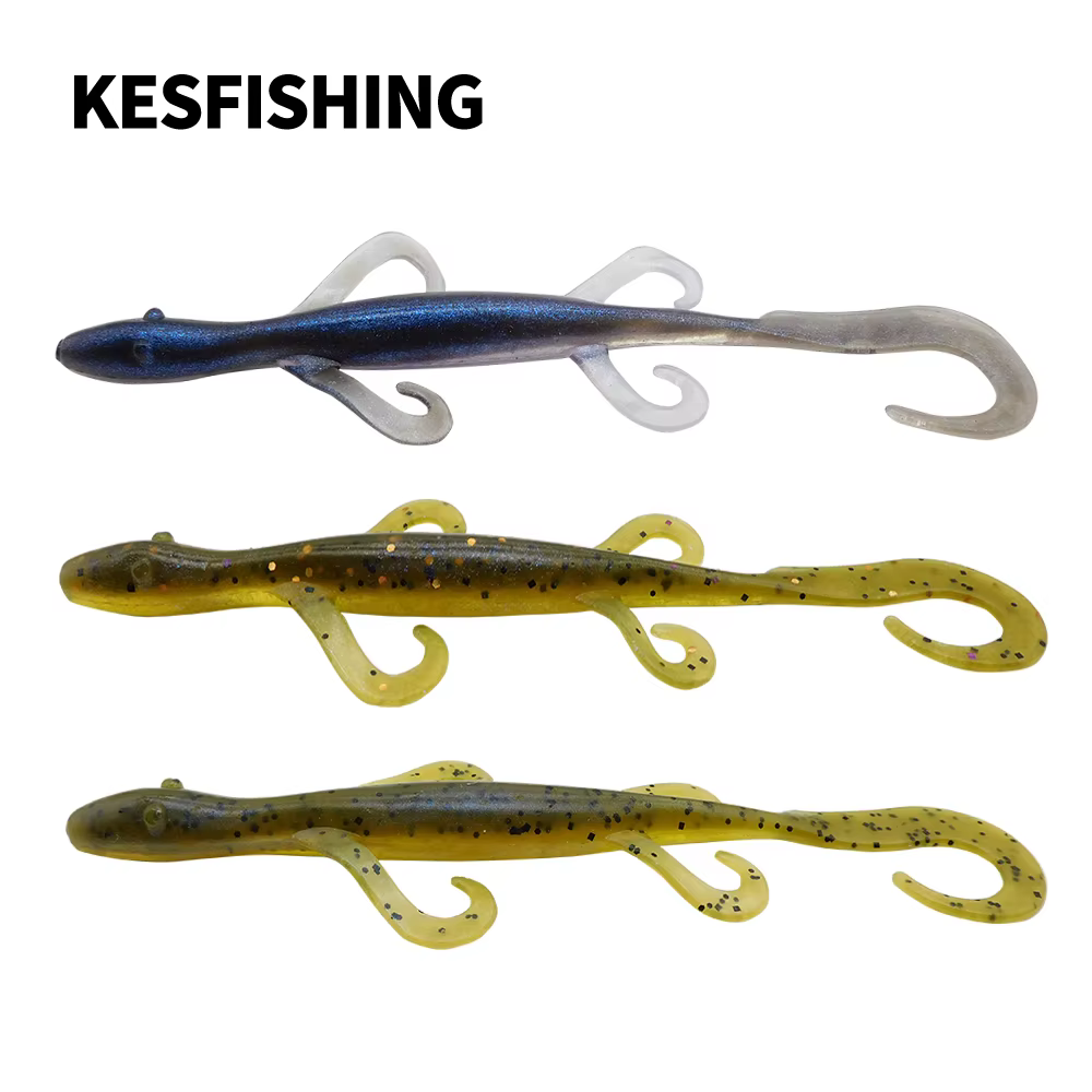 Lagarto Artificial KESFISHING – Cebo blando 5,5" para depredadores - imagen 3