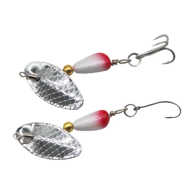 MUKUN Señuelo micro jigging con spinner cuchara