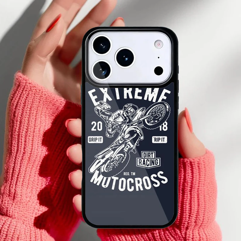 Funda de motocross Krajews vista trasera con diseño deportivo