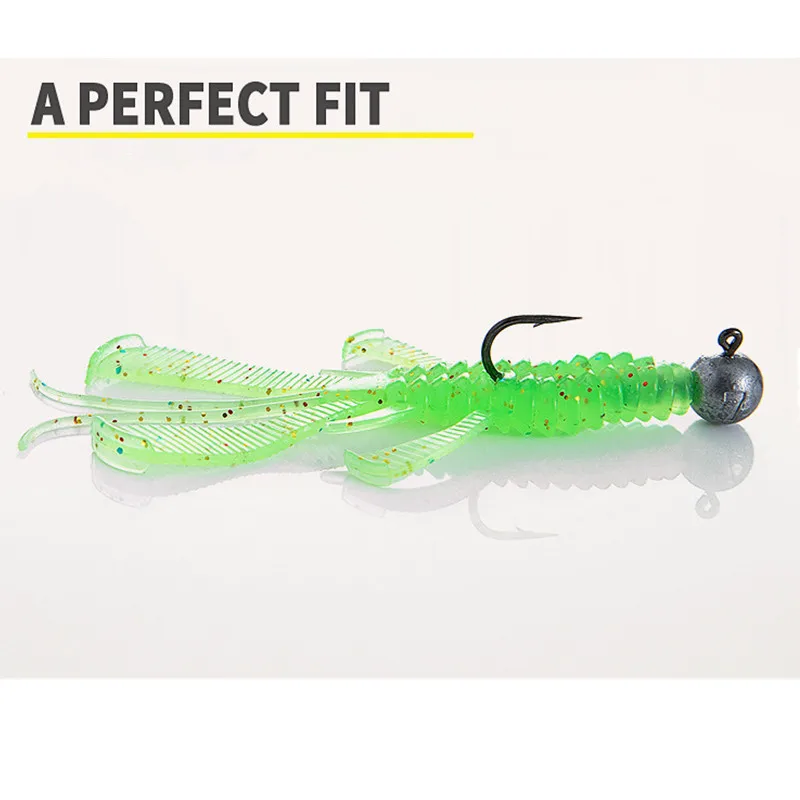 Vinilo de langosta hundido 8 cm doble cola giratoria – Pesca en mar