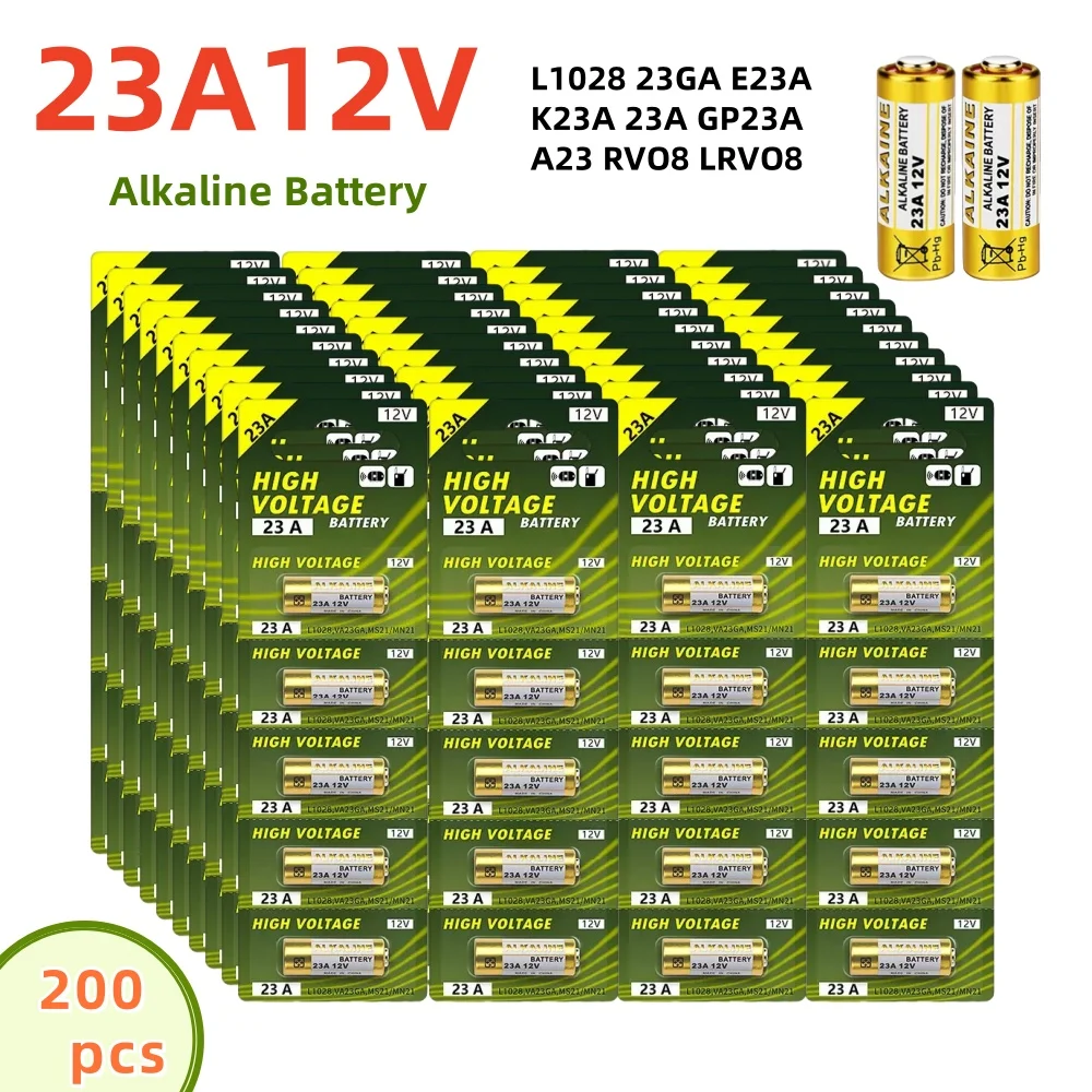 Pila alcalina 12V A23 para mando, timbre y juguete eléctrico - imagen 2