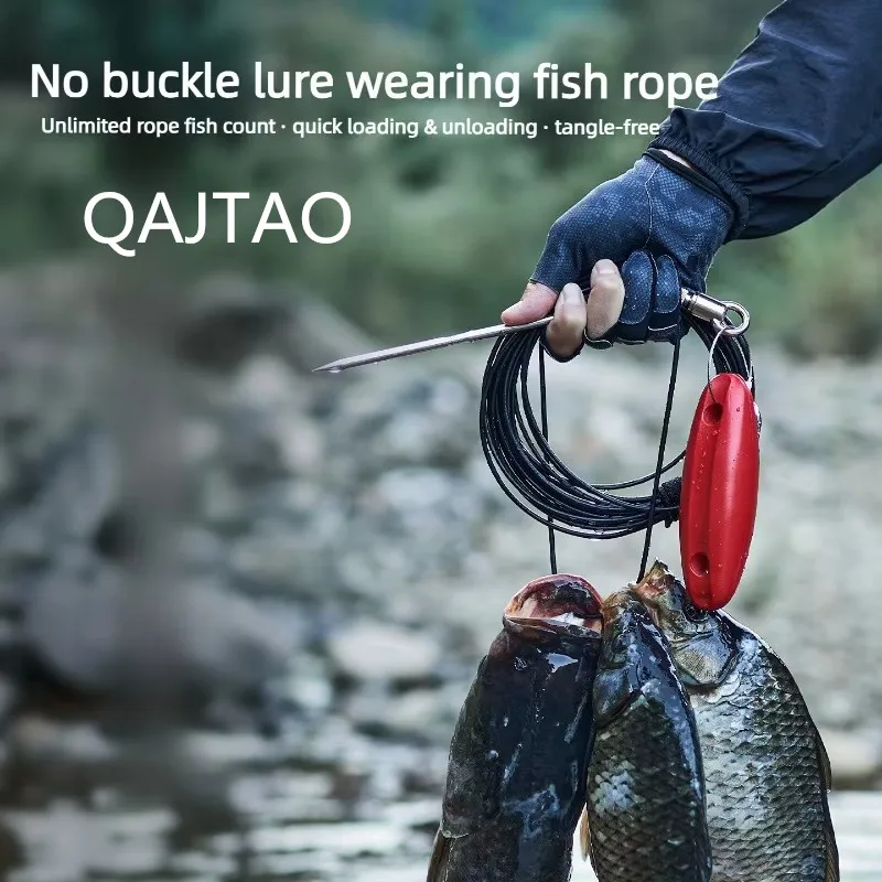 Cuerda antienredos con flotador y anzuelo portátil para pesca - imagen 2
