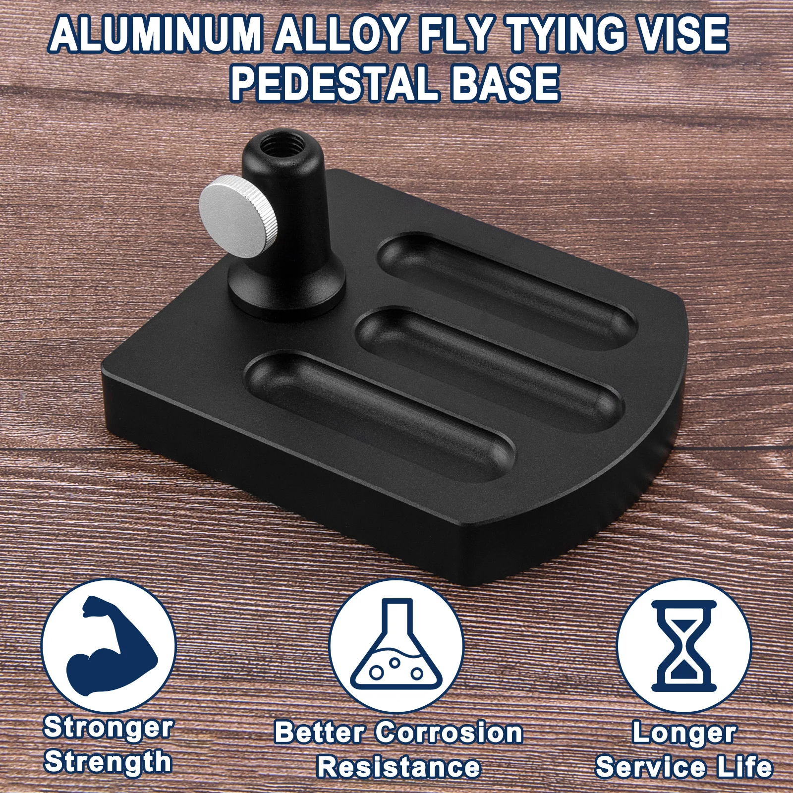 Base de pedestal para tornillo de pesca de aleación de aluminio completa - imagen 3
