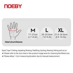 Noeby Guantes de pesca dedo completo - Antideslizantes y UV