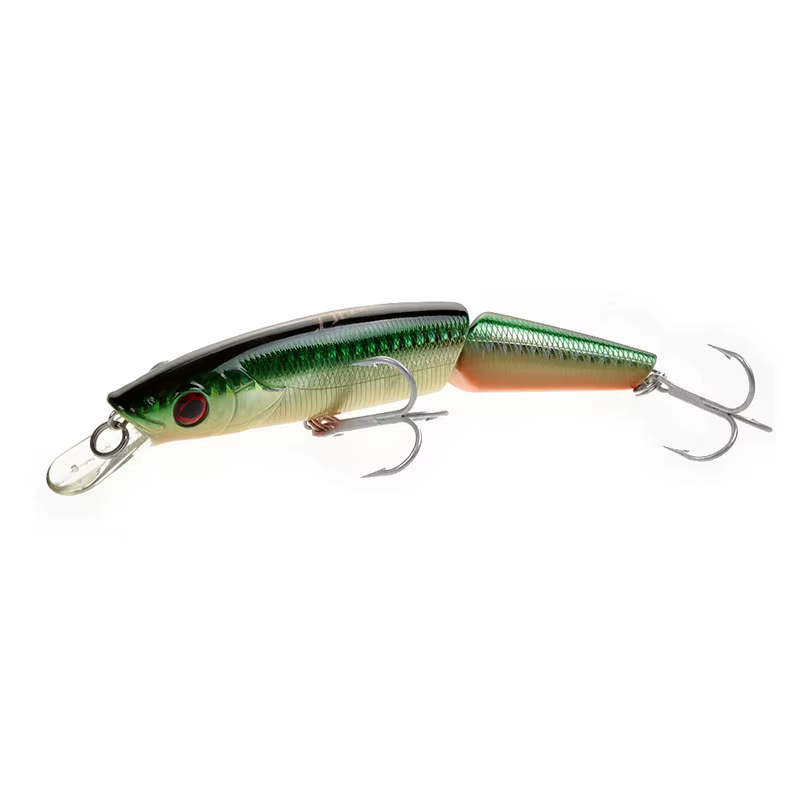 LUTAC Minnow señuelo duro flotante anzuelo doble sección 3D - imagen 4