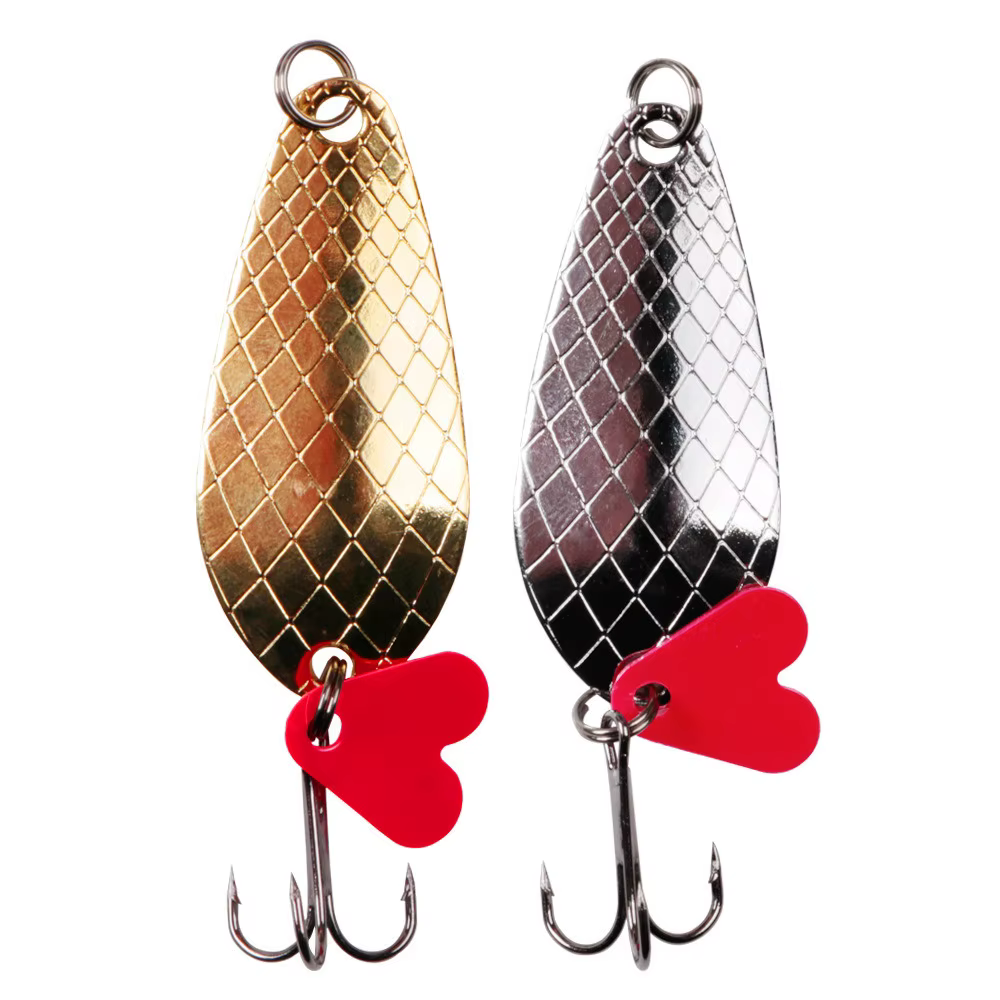 Cuchara Giratoria con Anzuelo Triple – Efecto Brillante para Pesca - imagen 2