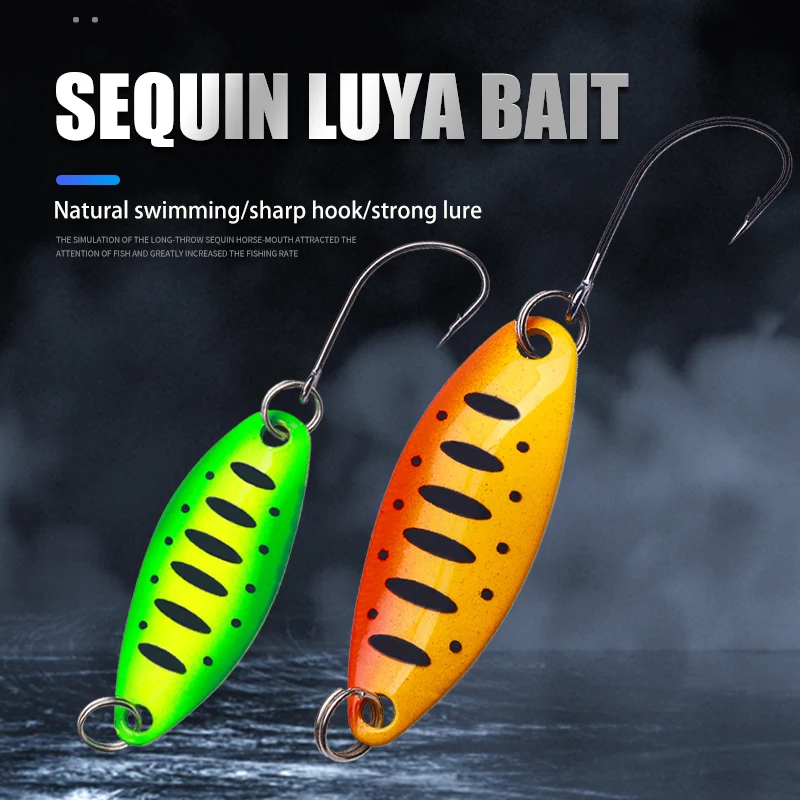 Señuelo cuchara metal 2.7g para trucha, lubina y carpa