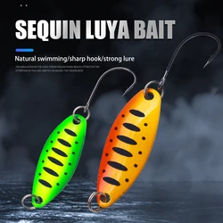 Señuelo cuchara metal 2.7g para trucha, lubina y carpa