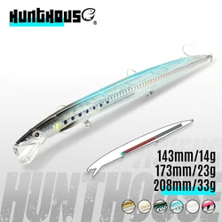Hunthouse Sandeel Minnow Jerkbait flotante para lubina
