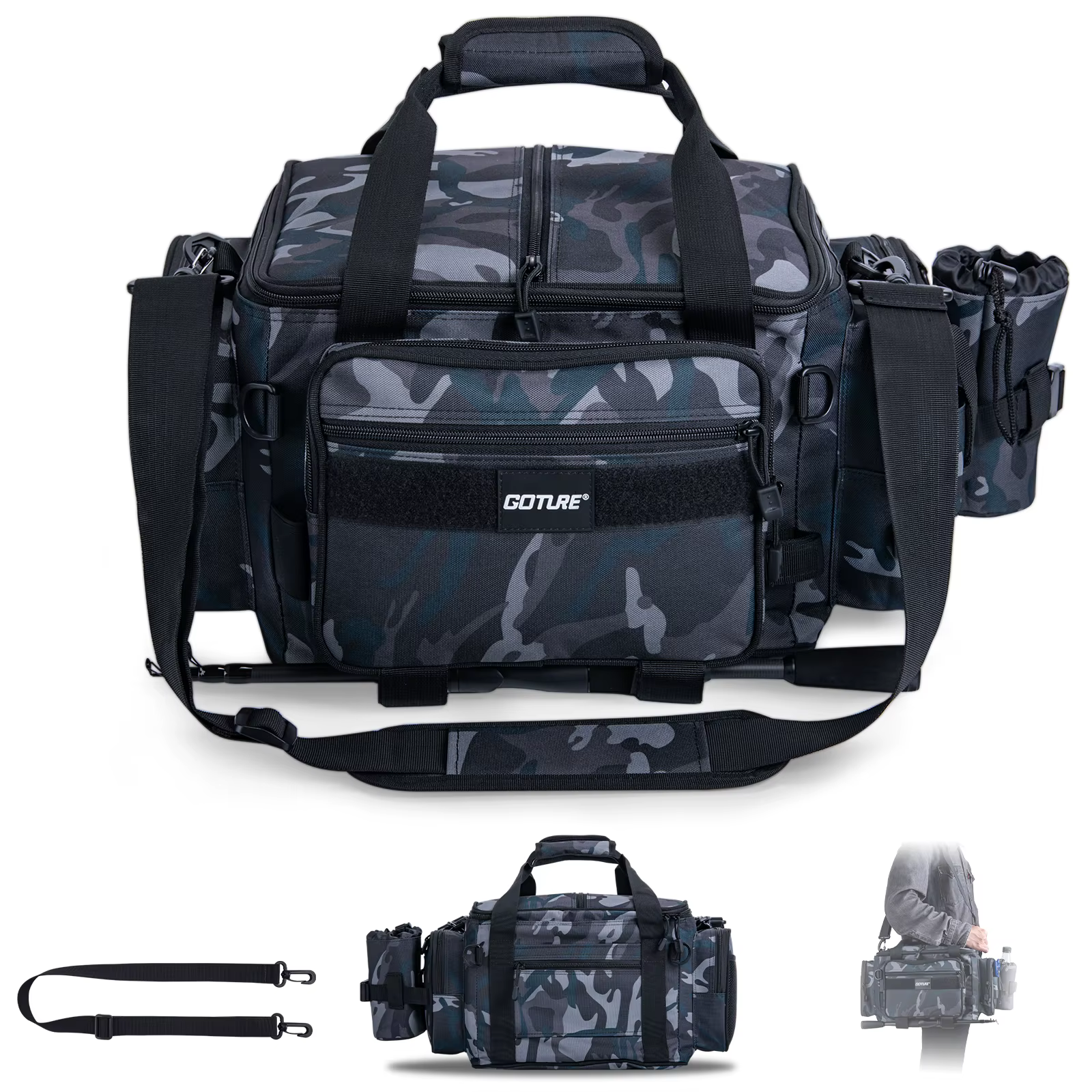 Bolsa de Pesca Goture Oxford 600D – Impermeable para Señuelos y Equipo - imagen 2