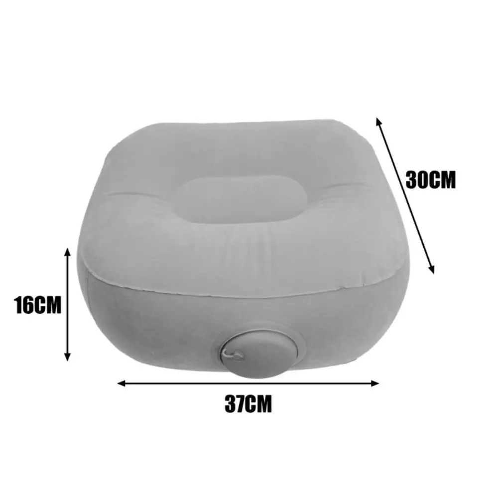 Cojín inflable plegable para pies en color gris
