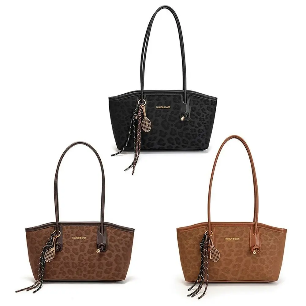 Bolso de hombro leopardo de lujo PU piel vegana gran capacidad mujer - imagen 3