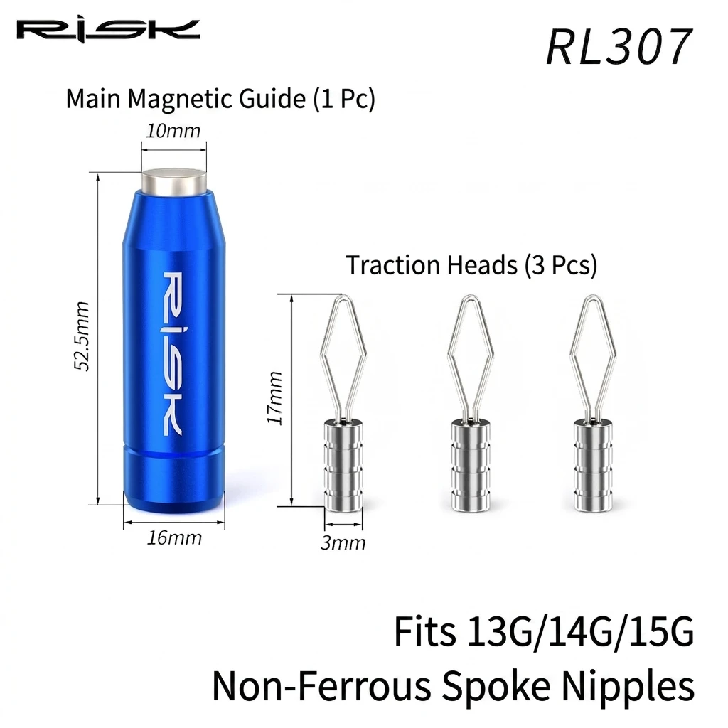 Herramienta de centrado de radios de aleación de aluminio para bicicleta - imagen 4