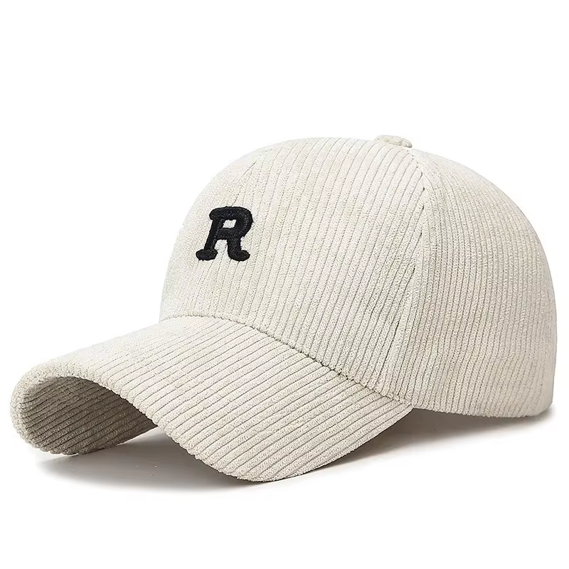 Gorra Estructurada con Bordado 3D 'R' – Pana Ajustable