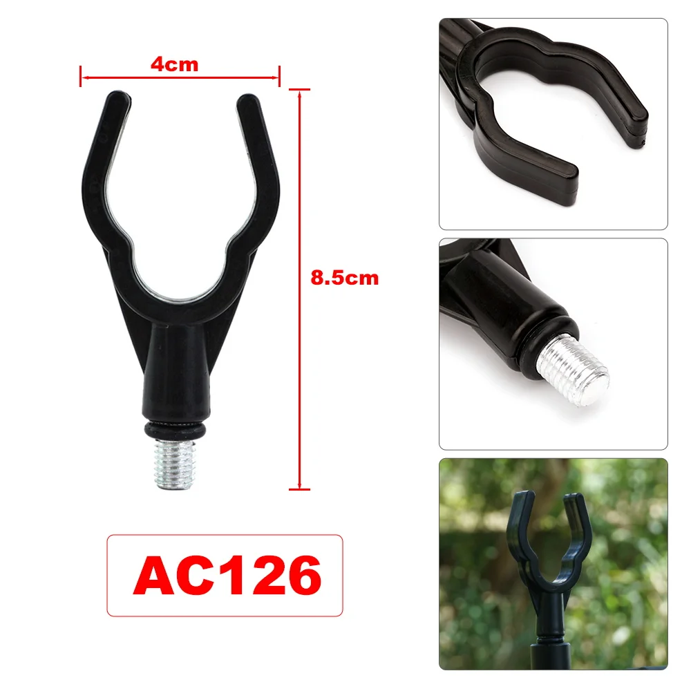 Soporte caña de carpa Hirisi con cabezal de apoyo para bancada - imagen 4