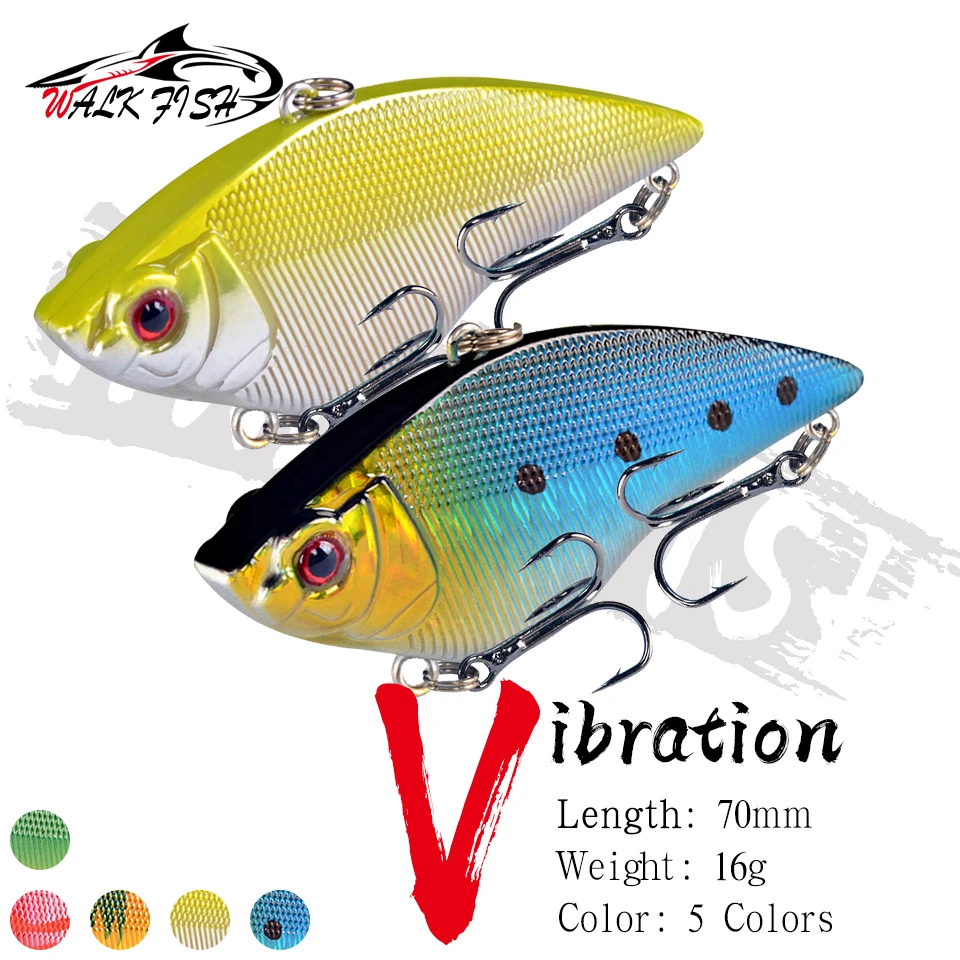 WALK FISH Señuelo VIB con sonido, alcance largo para lucio y lubina - imagen 2