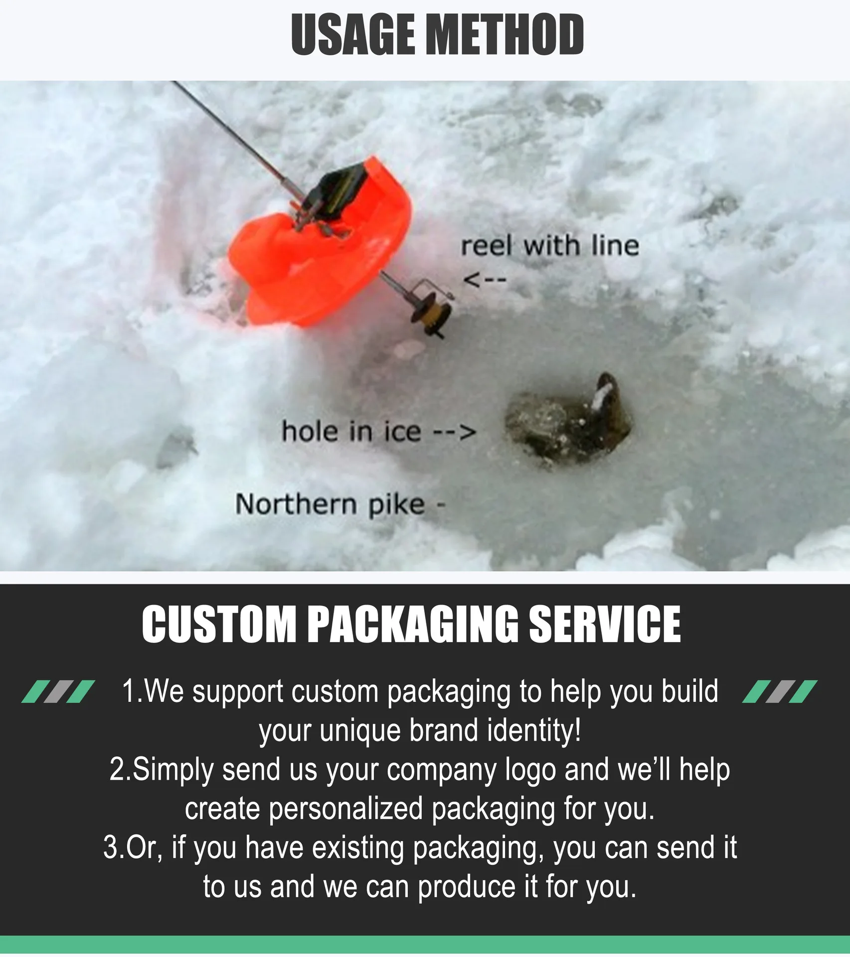Herramienta de aparejos para pesca en hielo