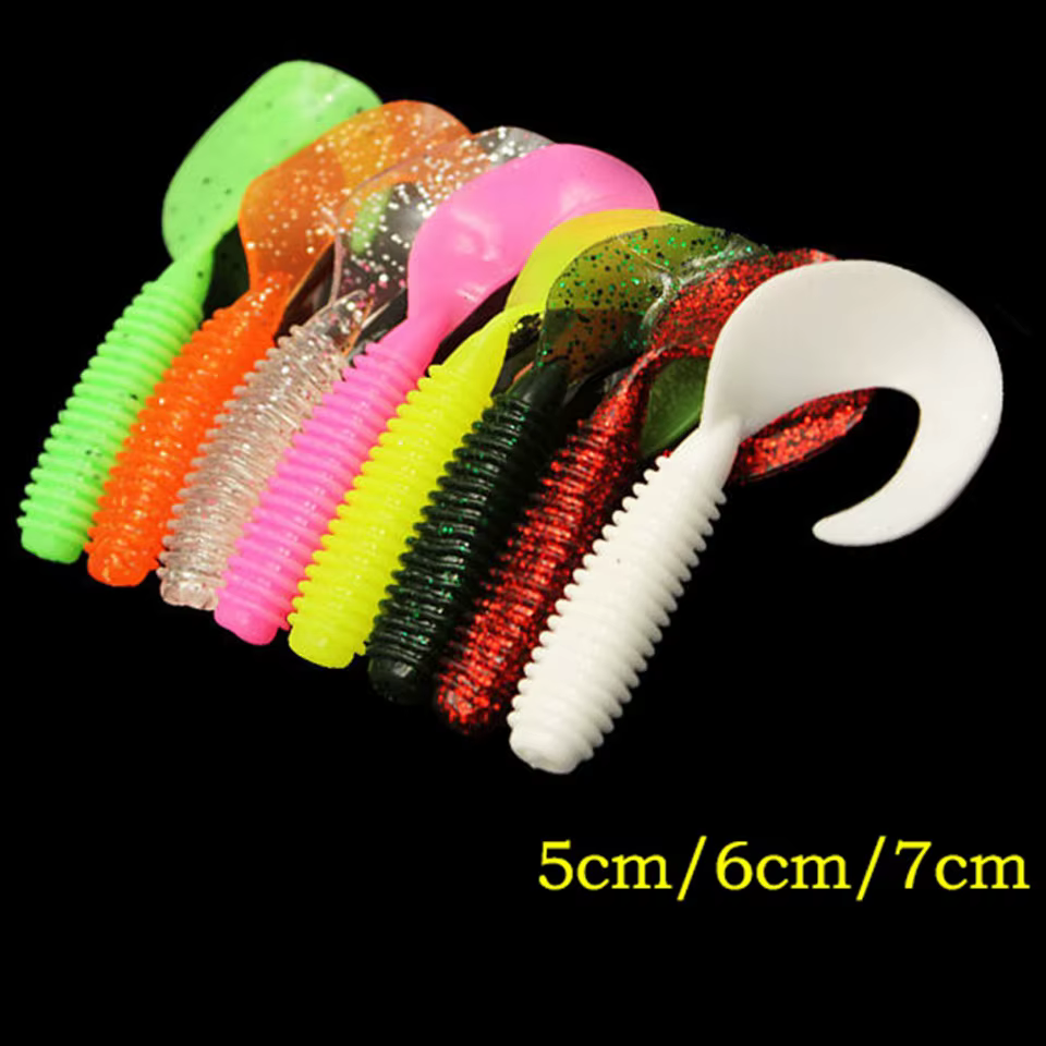 Señuelos PVC blando para carpa con accesorios de pesca en roca marina - imagen 5