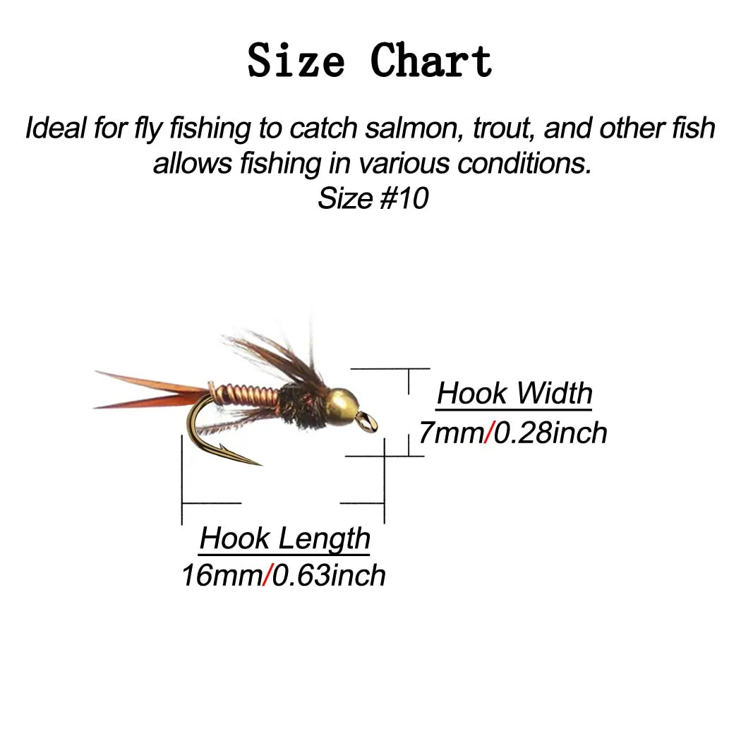 Señuelos de pesca con mosca Brasshead – biónica húmeda para trucha - imagen 2