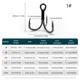ShareShark Anzuelo triple reforzado mar – acero carbono - imagen 5