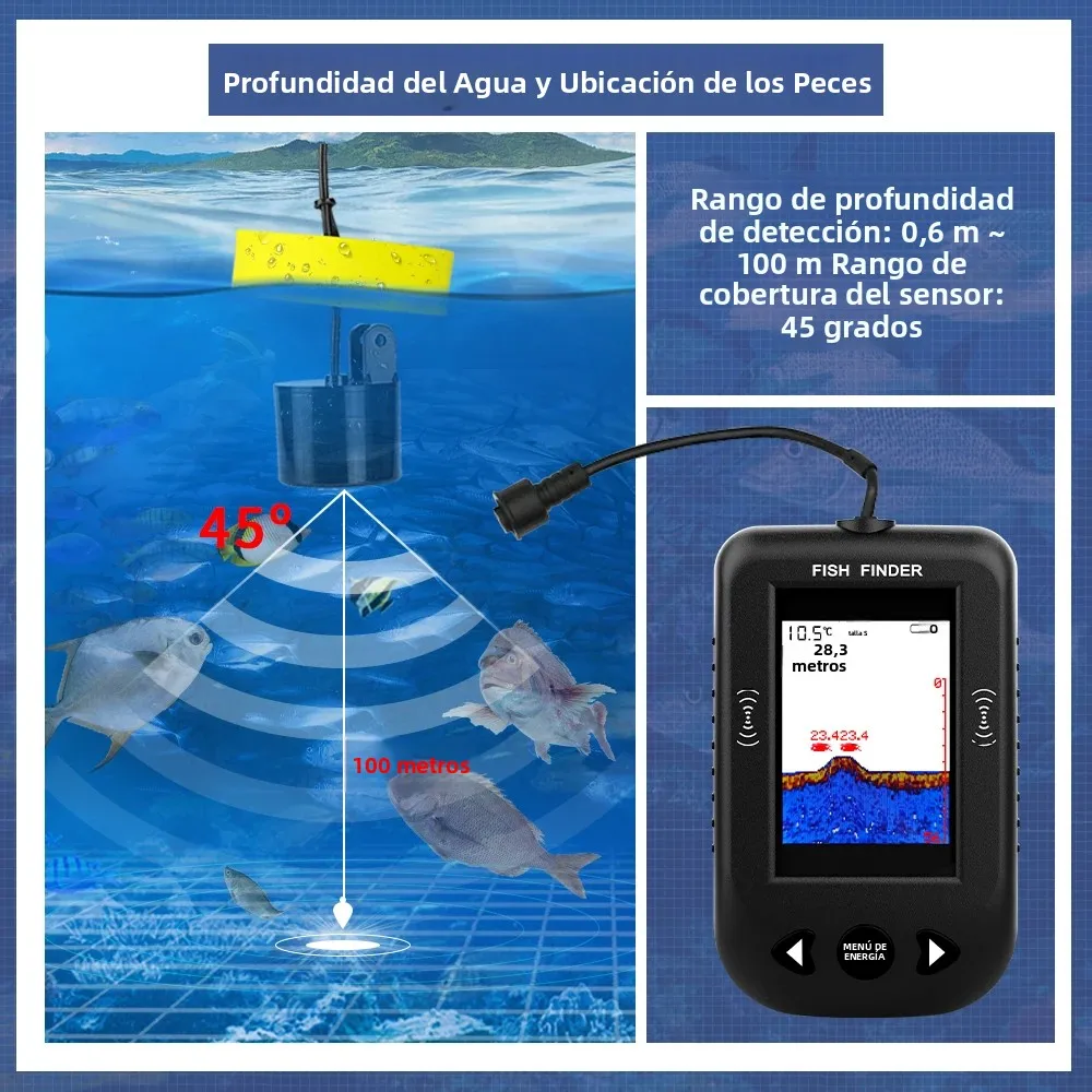 Erchang XF03 ecosonda portátil buscador de peces Sonar - imagen 5